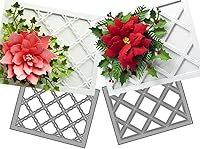 AMMSOCHY Diamond Set Metal Cutting Dies - 3D Oval Background Frame Stencils for Scrapbooking, Card Making & DIY Crafts
