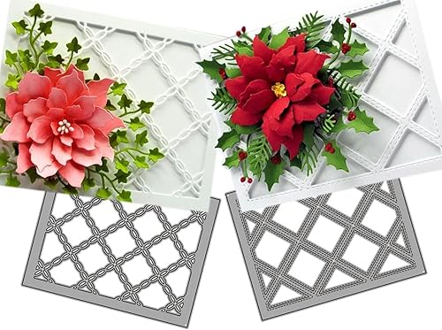 Troqueles de corte para hacer tarjetas de papel, paquete de 2 fondos, marco, plantillas de metal, herramienta de álbumes de recortes, manualidades,