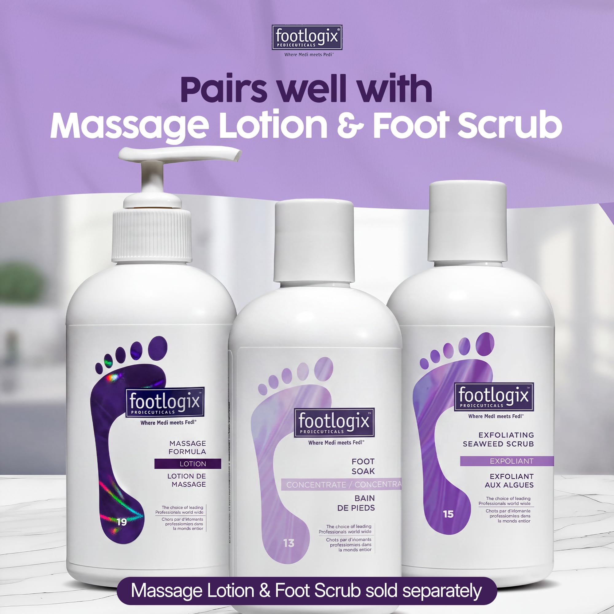 FOOTLOGIX Foot Soak Concentrate, Gentle Cleansing Foot Bath Formula
