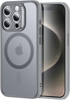 ESR für iPhone 15 Pro Max Hülle 4-in-1-Set, für MagSafe, Mattiertes Grau