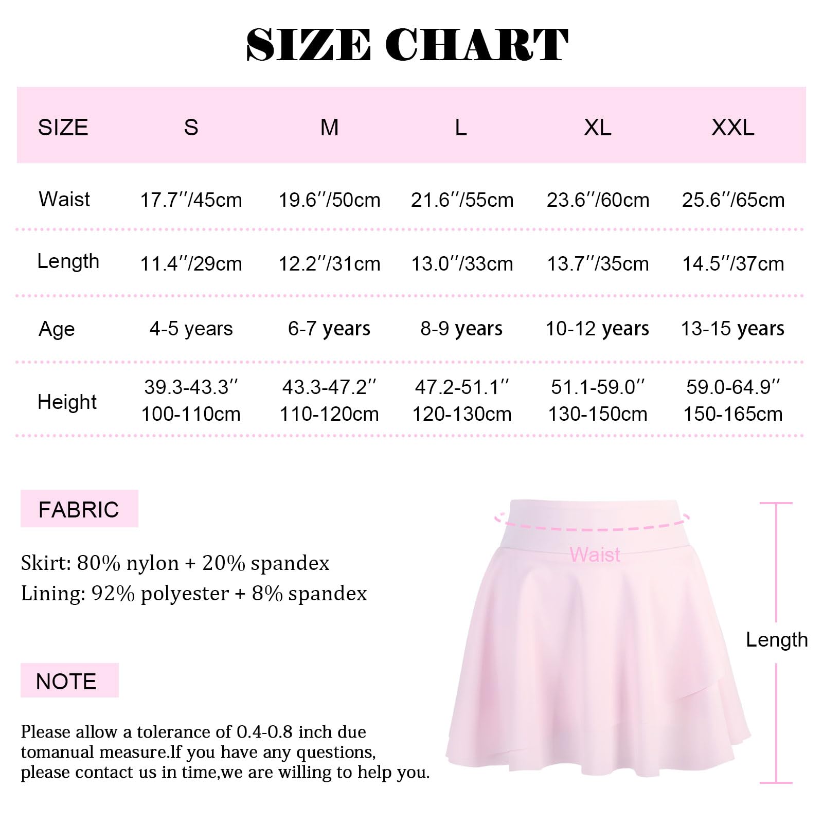 Bezioner Faldas Tenis Niña Plisada Falda Pantalon Deporte con Interior Shorts y Bolsillos Golf Pantalones con Falda para Niñas