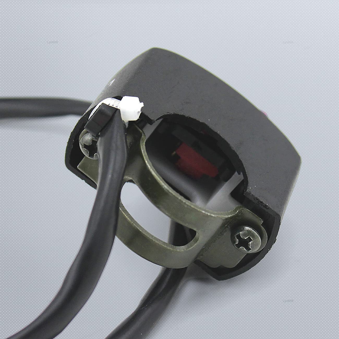 Gebildet Interruttore Manubrio Moto 2 Pezzi On Off Levetta 22mm 7/8 Pollici Rosso per U5 U7 U2