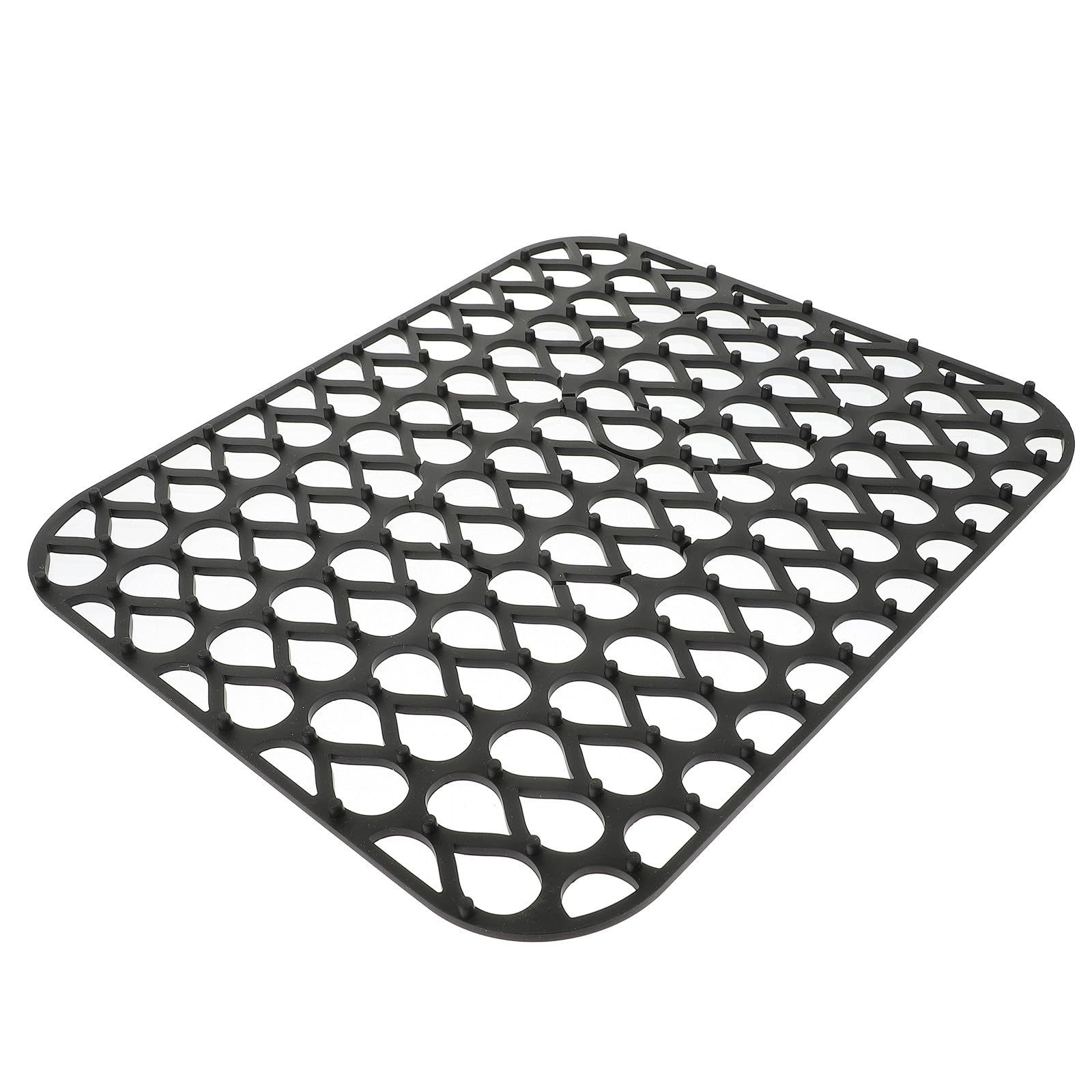 Almohadilla de silicona para fregadero Toddmomy protectora y antideslizante color negro