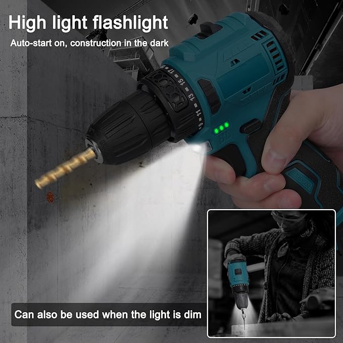 Taladro Atornillador Inalámbrico ACAGALA 16.8V con 2 Baterías miniatura 6