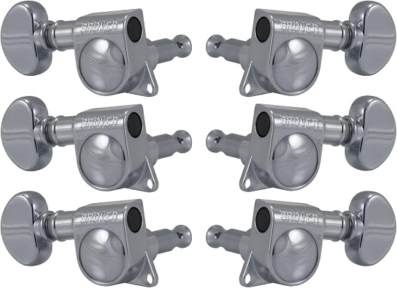 Grover 305C Midsize Rotomatic 18:1 Machine Heads, Chrome