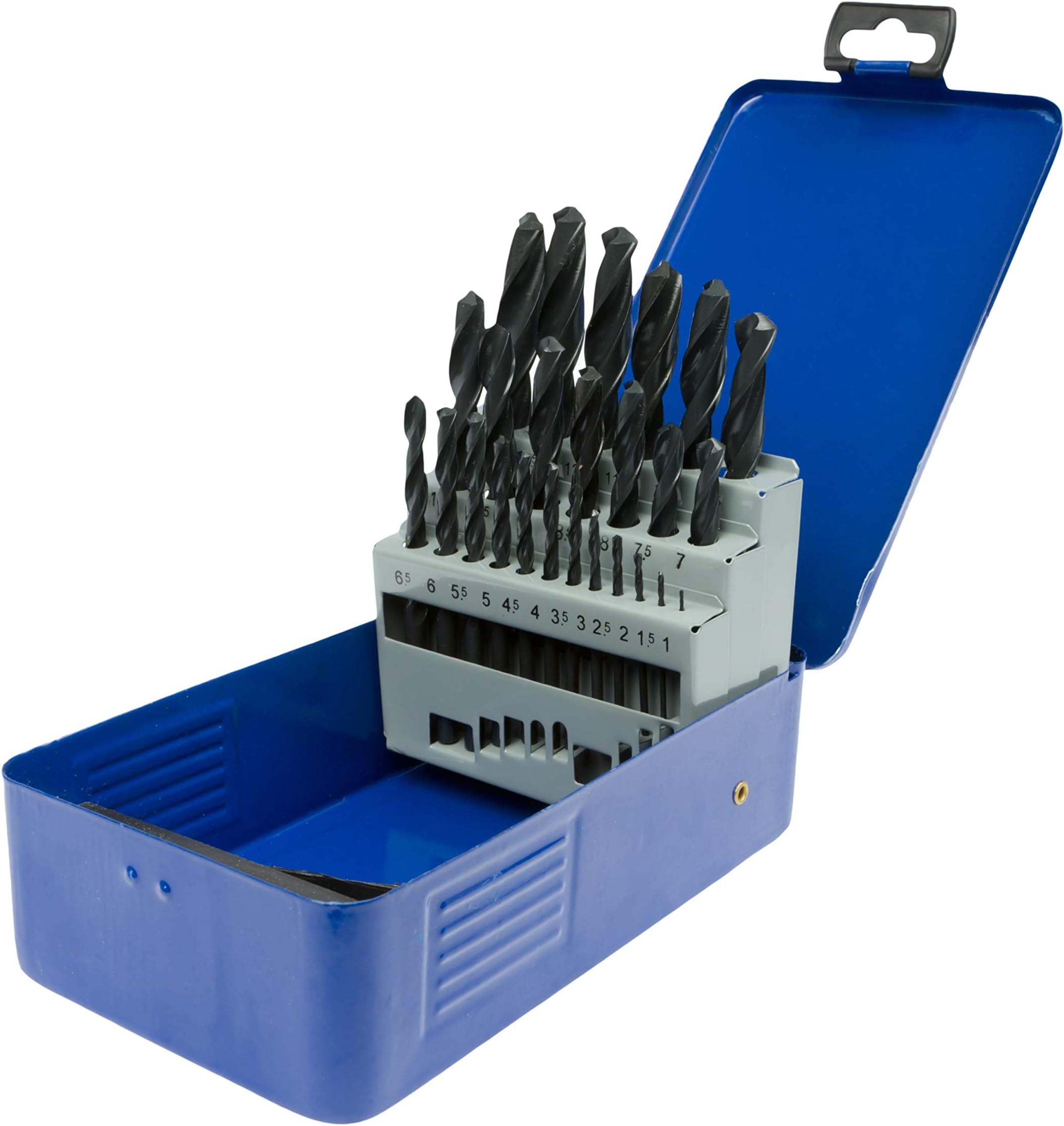 Titanium Coated HSS Drill Bit Set 99 Pc Piece & Case 1.5 - 10mm Plastic ...