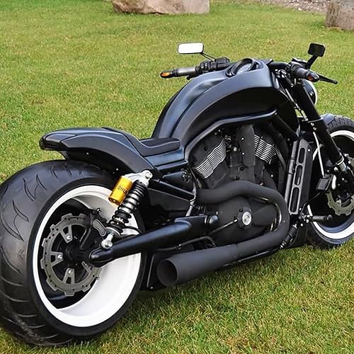 Miniatura 7 de VG MOTO Espejo retrovisor rectangular para motocicleta, 0.315 in, 0.394 in, lente azul, espejos laterales de 360 grados, negro, reemplazo universal