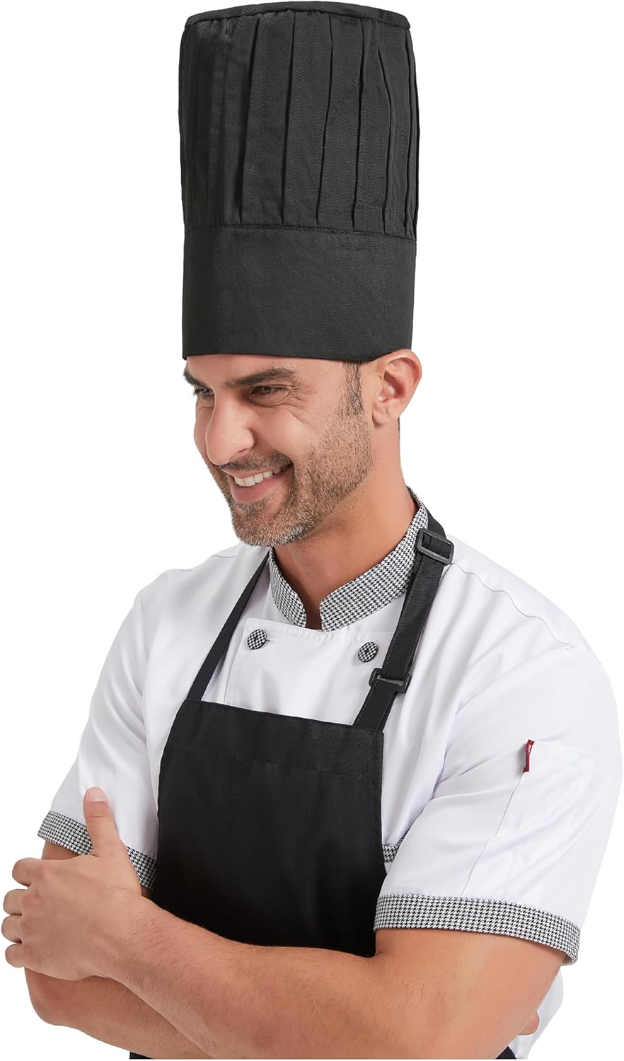 Hyzrz Chef Tall Hat Adjustable Elastic Kitchen Grill BBQ Cooking Chef Cap for Men and Women - Image 4