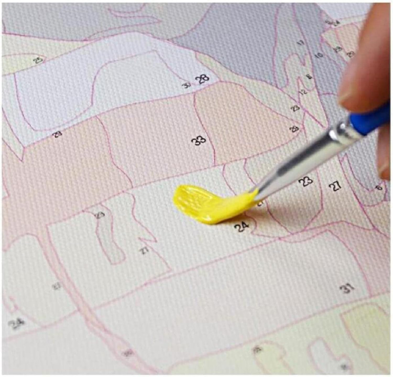 ZMHZMY Oil Painting DIY Paint by Numbers for Beginner Goat Sheep Farm Animal Painting by Number Kits Oil Paint Drawing Canvas Home Decor Gift