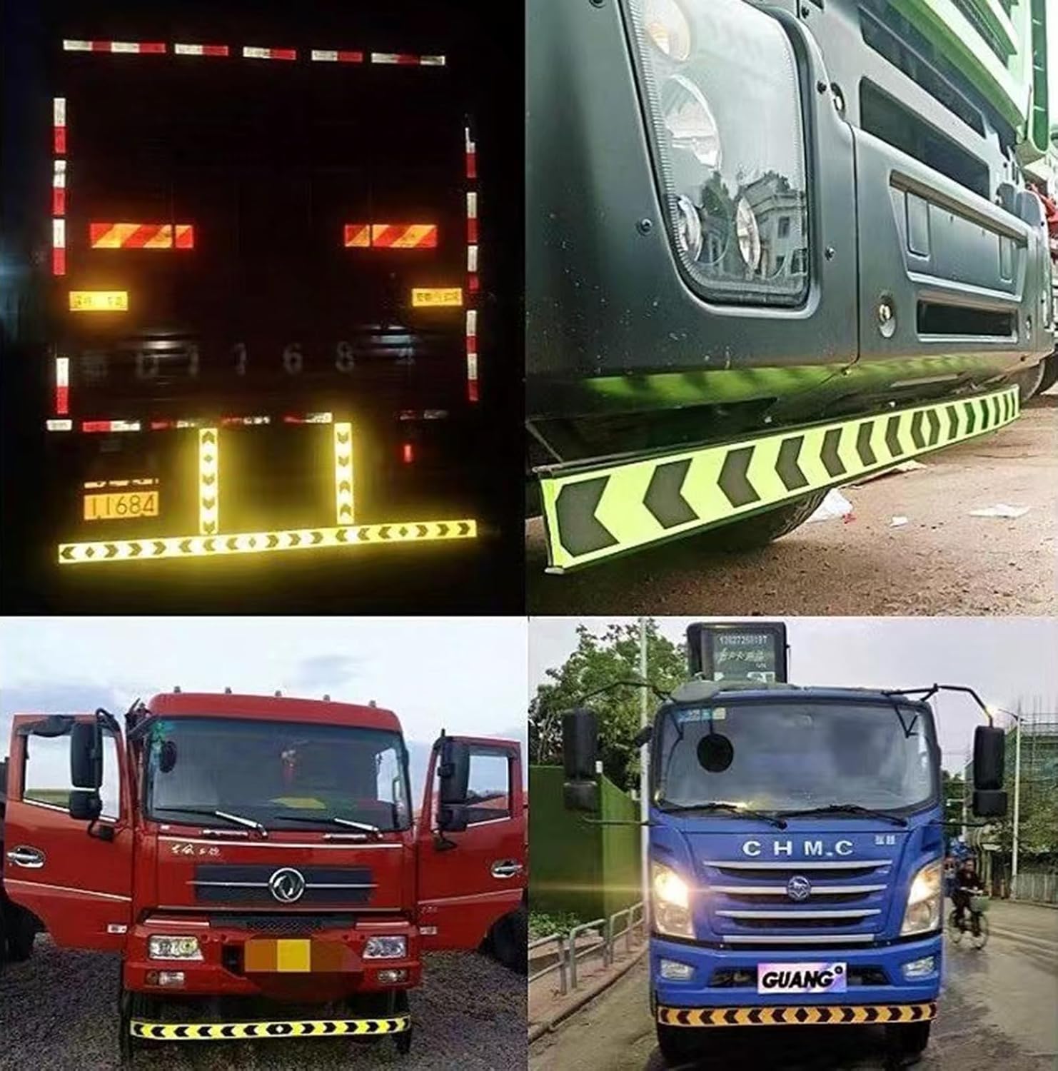 Reflective Tape, Reflective Tape Dot Safety Waterproof Adhesive for Vehicles Trailers Boats Signs(Green Black)
