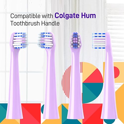 Vista 13 de Cabezales de repuesto compatibles con el cepillo de dientes Colgate Hum - Cabezales de repuesto compatibles con cepillo de dientes Hum Smart, azul