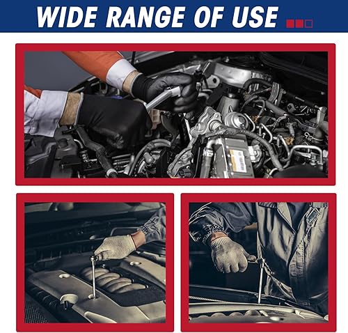 Miniatura 6 de RIZOM Juego de dados Torx extra largos de 15 piezas, 38 pulgadas, juego de llaves de vaso T10-T60, acero CR-V y S2