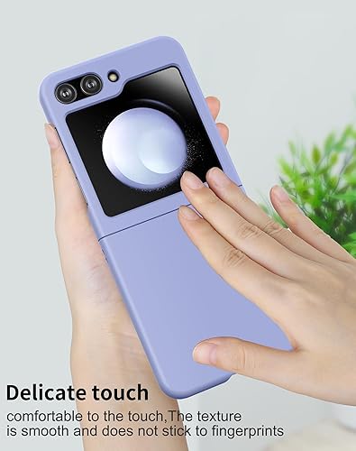 Miniatura 3 de Foluu Funda delgada para Samsung Galaxy Z Flip 5, con protector de pantalla frontal integrado, funda protectora de policarbonato mate ultradelgada