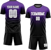 Custom Gradient Soccer Jersey Sets for Youth, Men & Women - Personalized Name, Number, Team Uniforms with Shorts