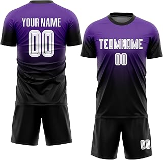 Custom Gradient Soccer Jersey Sets for Youth, Men & Women - Personalized Name, Number, Team Uniforms with Shorts