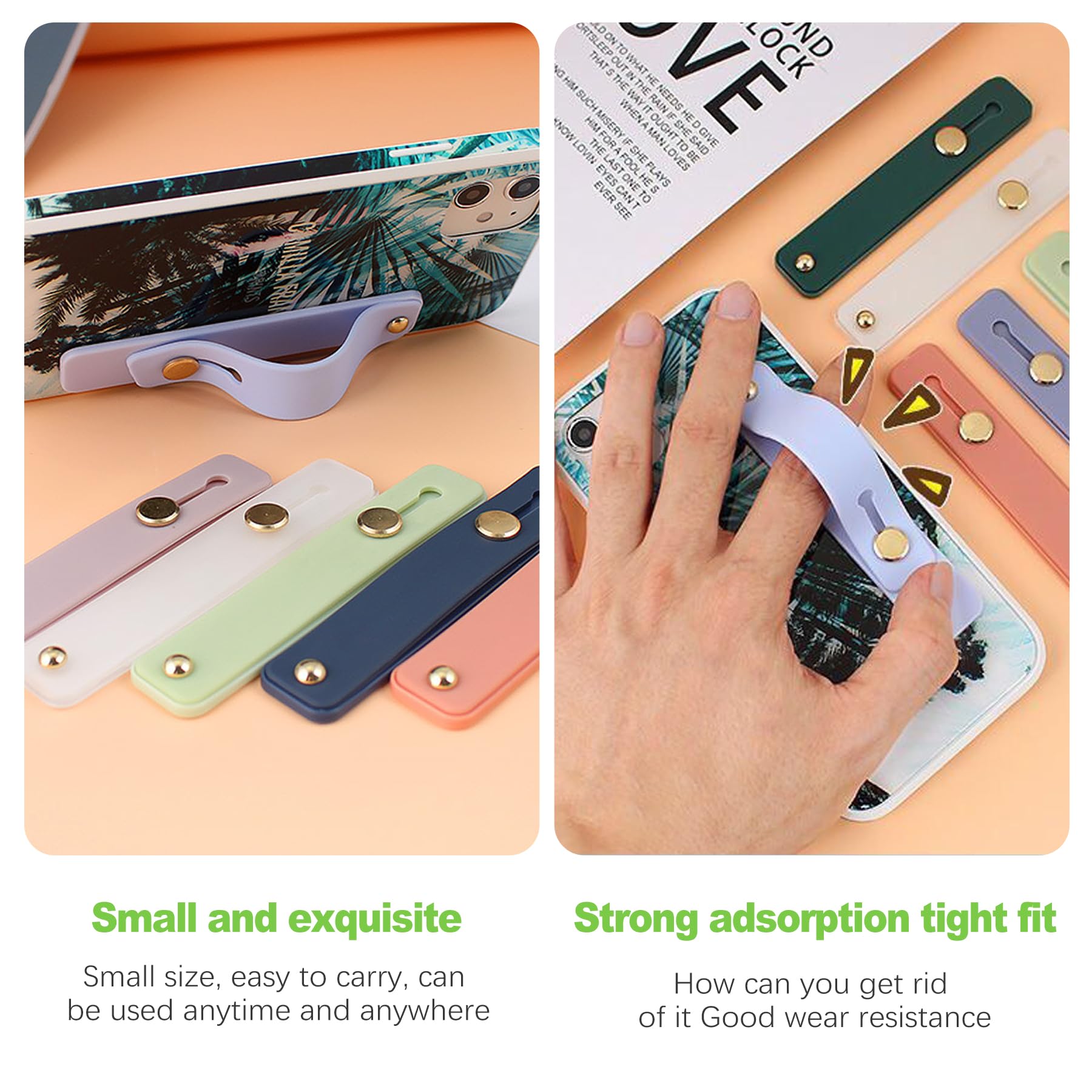 12 Pack Phone Finger Straps - Silicone Grip Loop Holders For Universal...