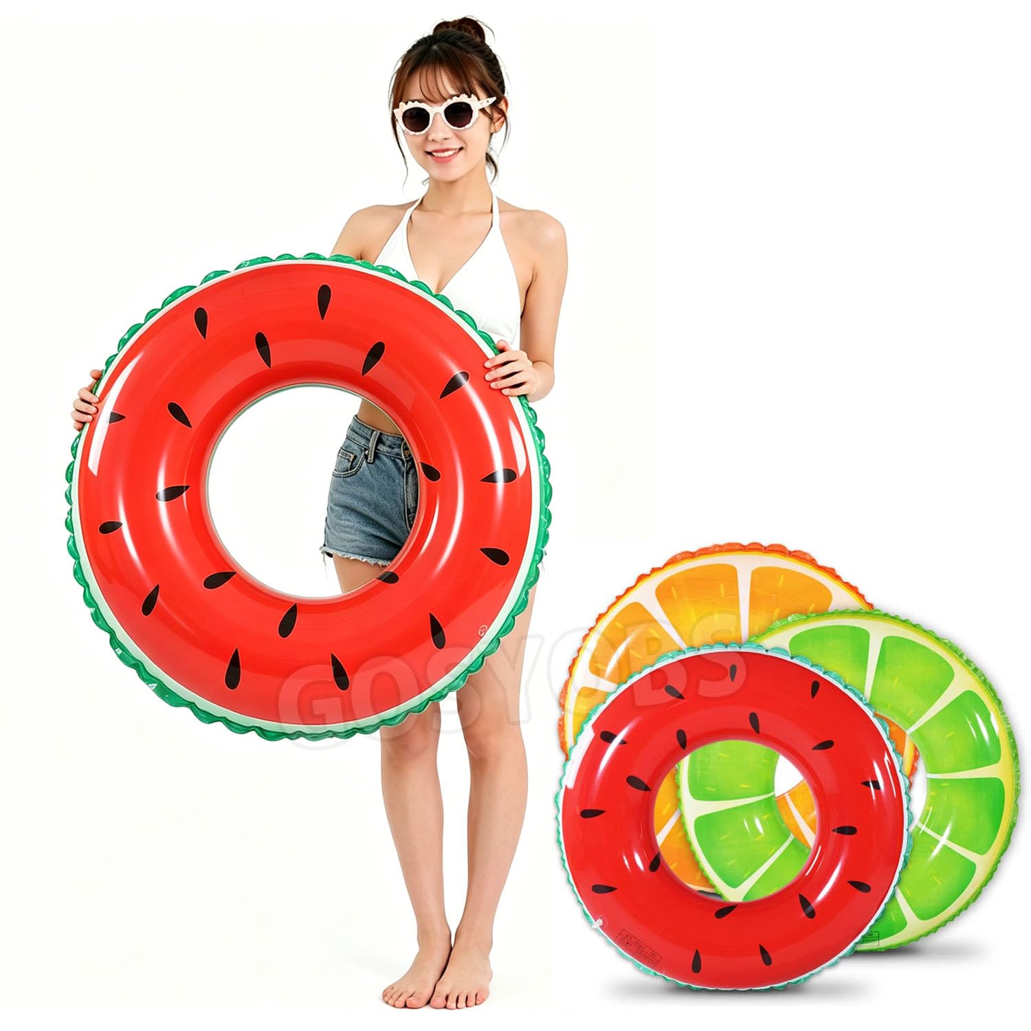 浮き輪 うきわ 70#80#90# 大人用 子供用 スイカ オレンジ レモン 浮輪 O型 フロート 可愛い 浮具 おしゃれ スイミング 水遊び プール 暑さ対策 夏休み ビーチ 川 海水浴 男女兼用