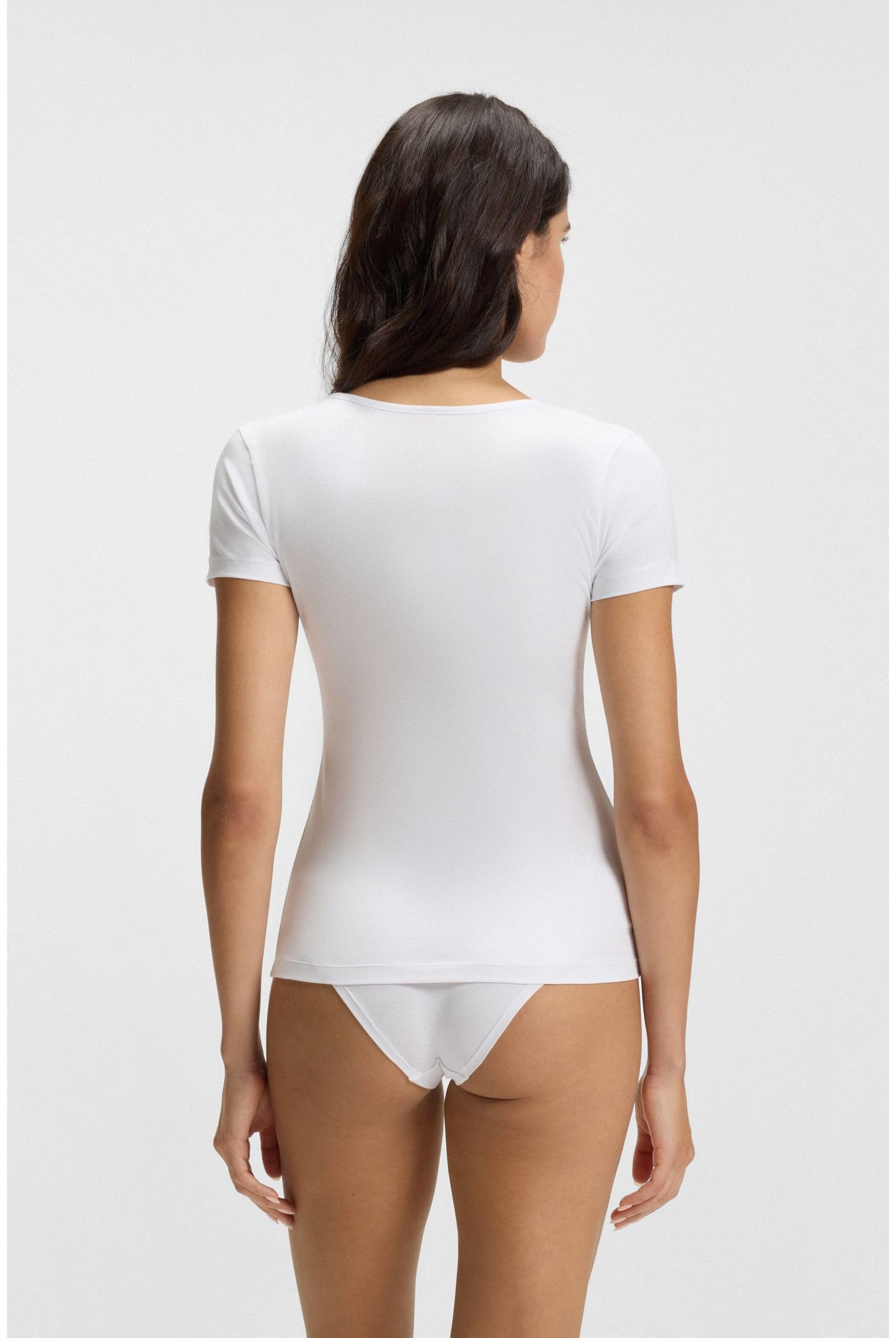 HUGO Damen Twin T-Shirt RN Zweierpack T-Shirts aus Baumwolle