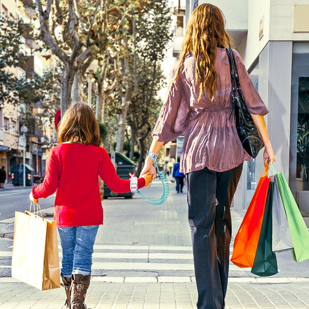 Set Di 2 Corde Trazione E 2 Ciondoli Riflettenti Per Bambini – Antismarrimento Sicuro Per Supermercato E Parco