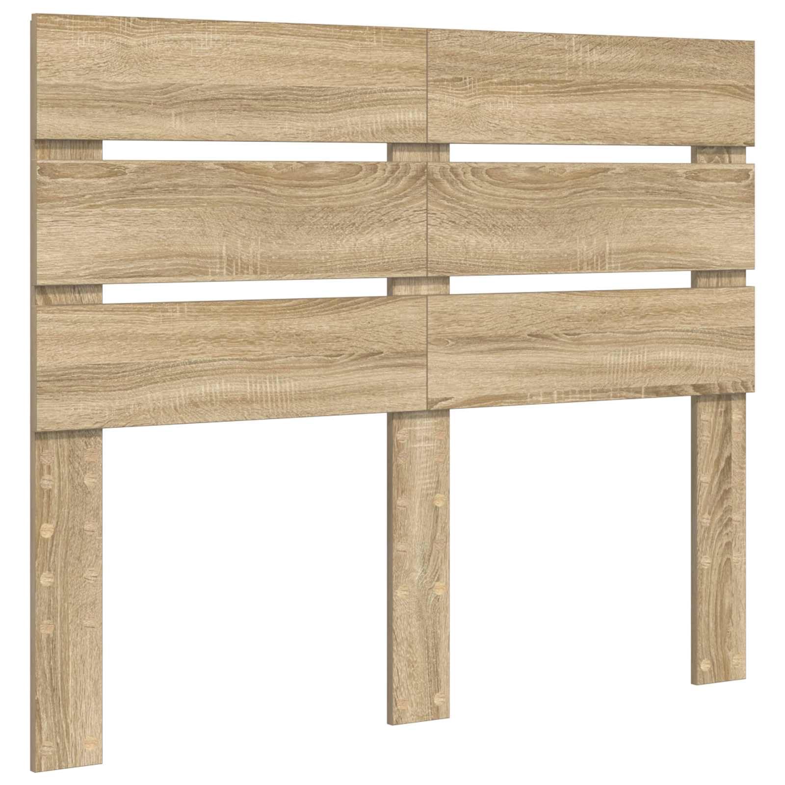 Telaio letto con testiera in rovere Sonoma 120 x 200 cm, in legno di legno, design moderno per camera da letto, cassetti inclusi, telaio durevole