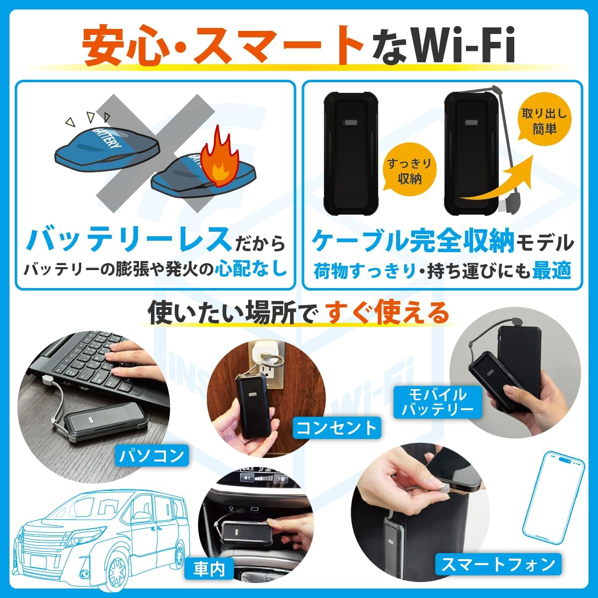 Amazon.co.jp: [インスタントWi-Fi] TD11 130GB/365日データ通信