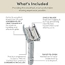 ROCKWELL RAZORS R1 Butterfly Open Safety Razor For Men & Women | Eco-Friendly & Reusable Shaving Razor | 5 Double Edge Razor Blades Made Of Pure Swedish Stainless Steel (White Chrome) gallery image