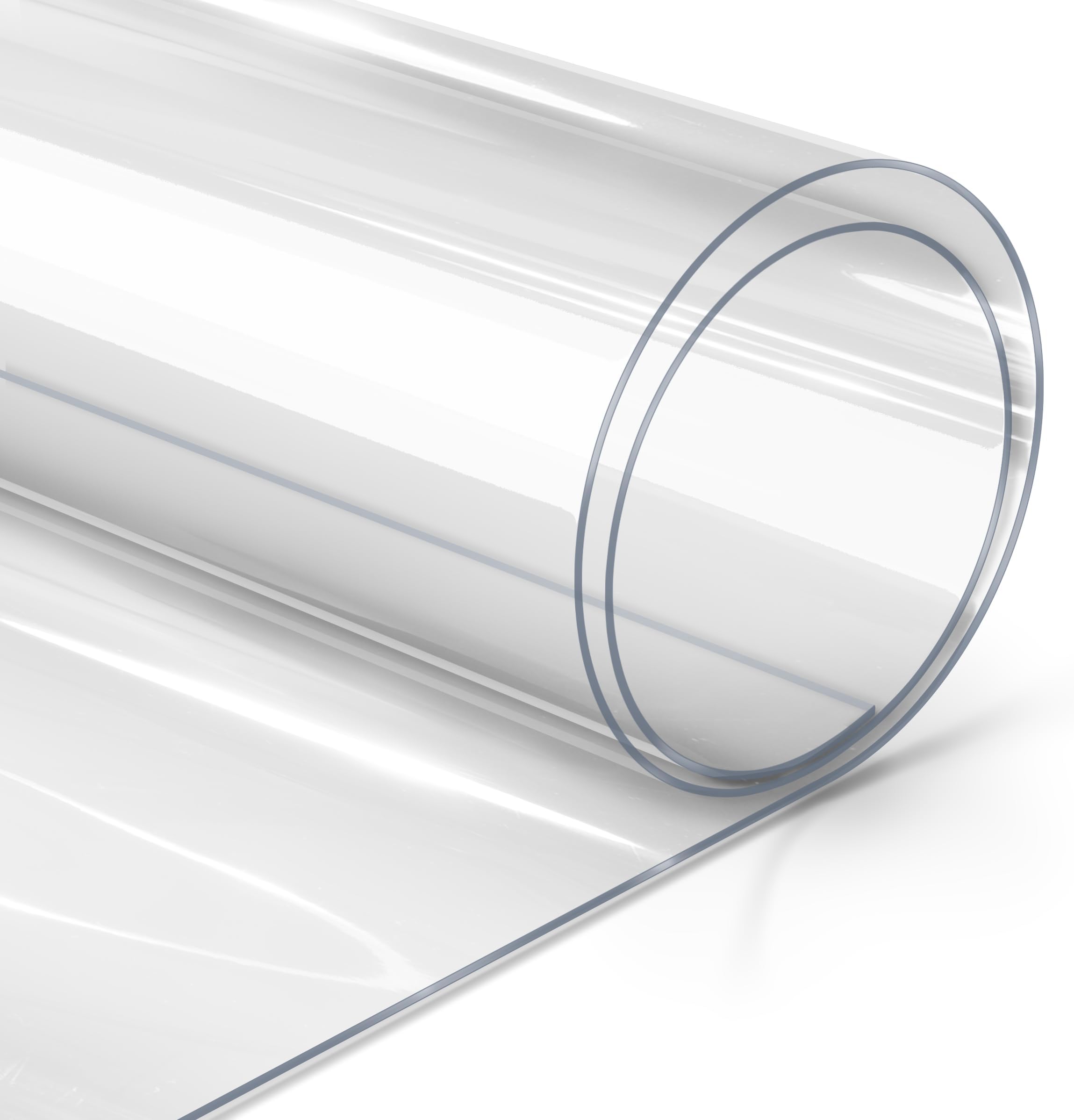 VViViD 20mil Premium Crystal Clear Multi-Purpose Heavy-Duty Vinyl Fabric Tablecloth Protective Cover (6ft x 54 Inch)