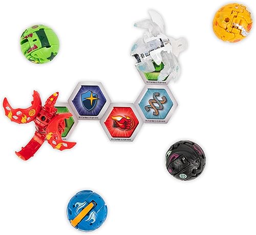 Miniatura 2 de Bakugan Evolutions, UNbox and Brawl Pack con 6 exclusivas BakuCores, tarjetas coleccionables, tarjetas de puerta, juguetes para niños a partir de 6