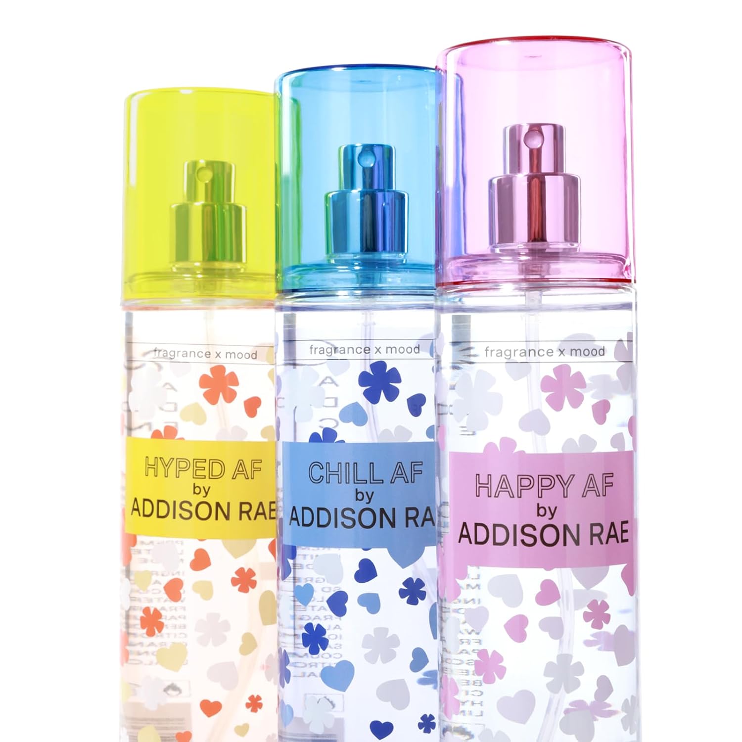 Body Mists Giftset by Addison Rae - Happy, Hyped, Chill - Body Spray for Women - Mood-Enhancing, Vegan, Cruelty Free Fragrance Mists - 3 pc