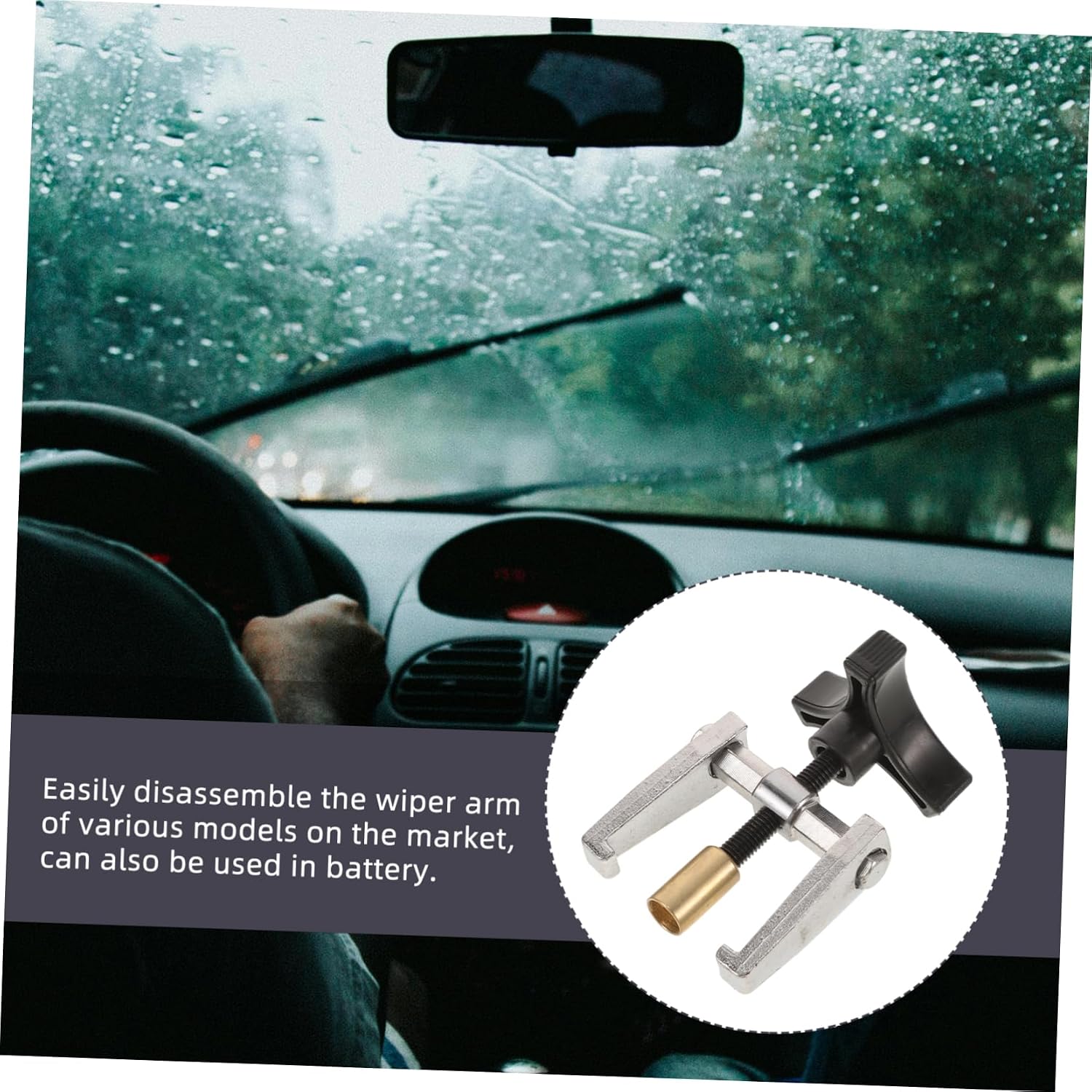 GLEAVI Adjustable Windshield Wiper Arm Puller Tool for Easy Removal Durable Automotive Accessory for Car Maintenance and Repair Compatible with Various Wiper Arms