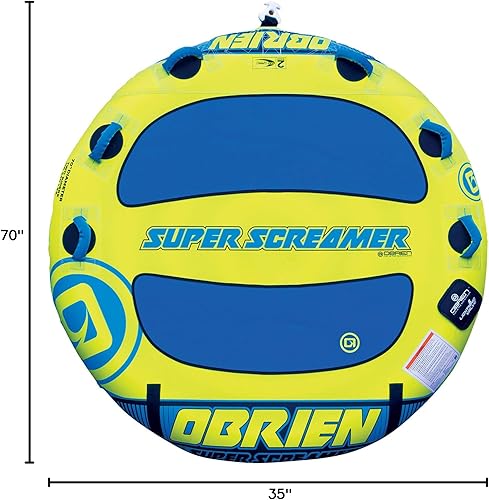 Miniatura 5 de O'Brien Super Screamer Tubo de navegación remolcable para 2 personas Azul