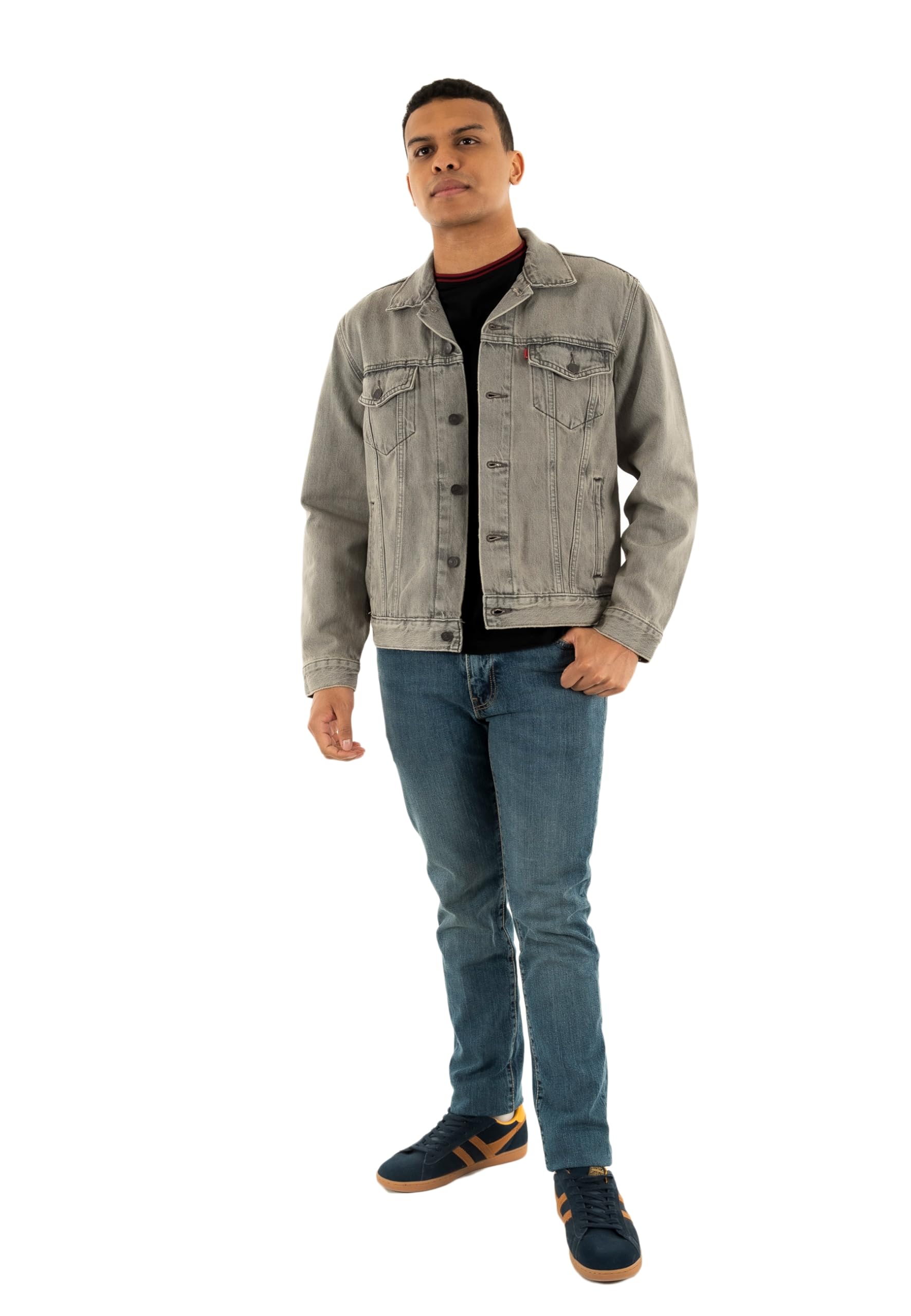 Levi's Chaqueta para hombre The Trucker Greys, GOOSEBUMPS, S