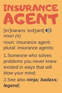Insurance Agent Gifts: Lined Notebook Journal Diary Paper Blank, an Appreciation Gift for Insurance Agent to Write in (Volume 5)