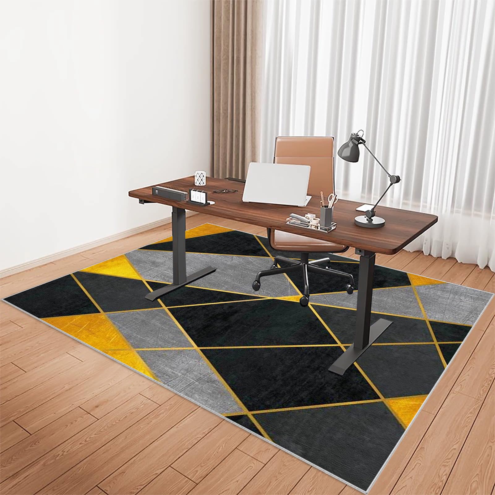 Desk Chair Mat - Chair Mat Office Chair Mat for Hard Floor - Gaming Chair Mat for carpet floors Non Slip - Low Pile Multi-Purpose Hard Floor Protector for Home and Office Anti-scratch 70 x 100 cm