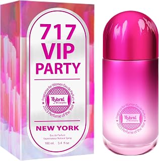 Hybrid & Company 717 Vip Party Eau De Parfum Natural Spray Fresh Floral Scent, 3.4 Fl Oz