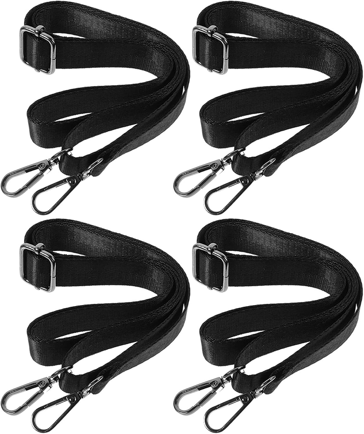4pcs Adjustable Backpack Shoulder Strap with Metal Hooks