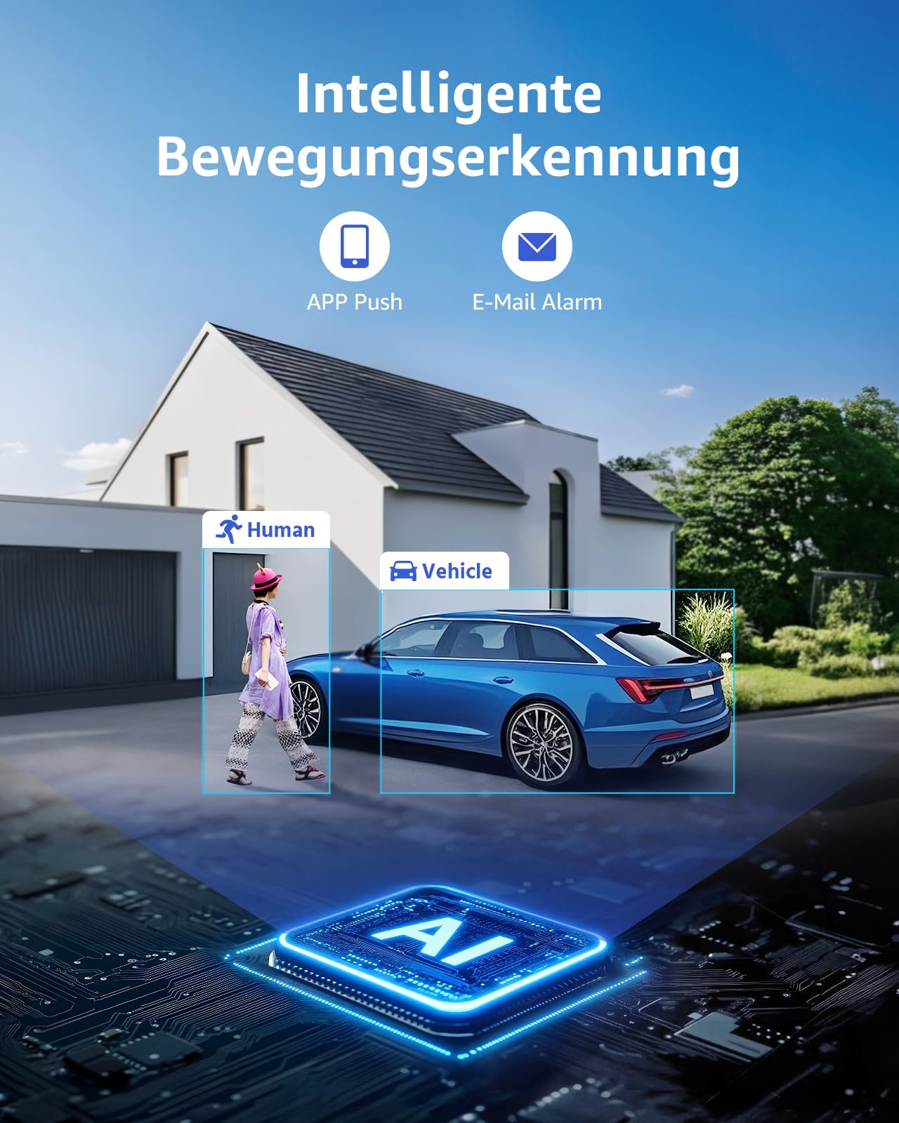 ANNKE 12MP PoE Kamera Set, 16-Kanal NVR Recorder mit KI Bewegungserkennung, 8X IP Überwachungskameras mit Farbnachtsicht & Mikrofon, Alexa-kompatibel für Smart Home & Geschäftsüberwachung, 4TB HDD