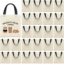 Sublimation Mini Tote Bags, 24Pcs Blank Canvas Tote Bags Bulk