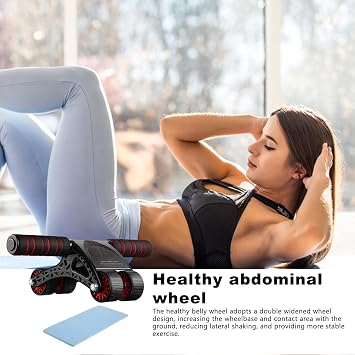 Abdominal Exercise Roller | 4-wheel Two-way Ab Wheel | Abdominal Exercise Wheel | Core Strength Training | Sports Equipment | Abs Workout Equipment Ab Exerciser For Home Gym Fitness