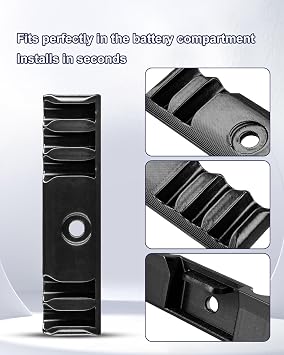 Drill Bit Holder Compatible with Einhell TE-CD TP-CD and Ozito PXC 18V Drills, 5 Slots Flush Snap-On Install, Black Side Mount