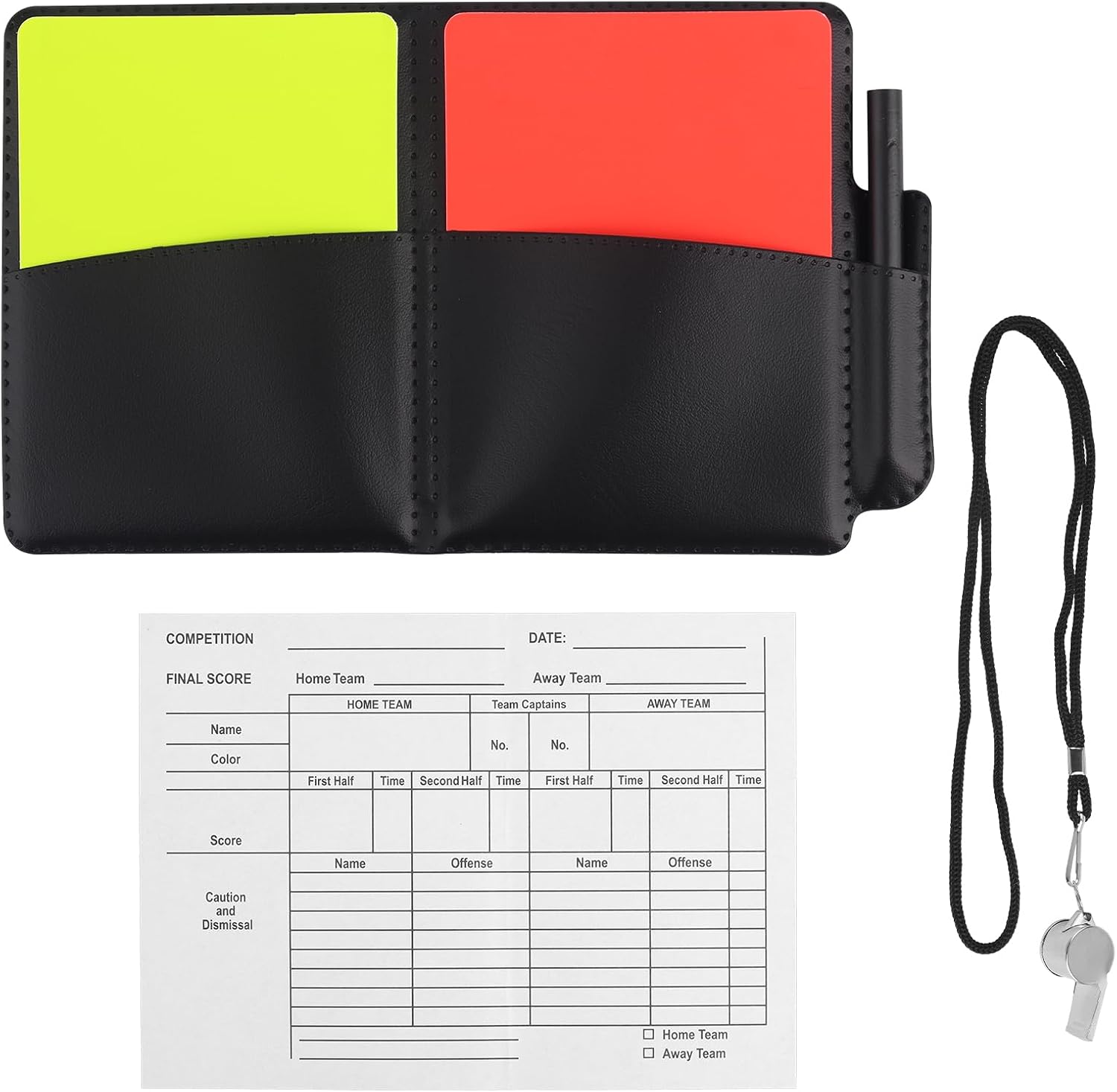 Kit de árbitro de fútbol Gosknor con silbato y tarjetas miniatura 1