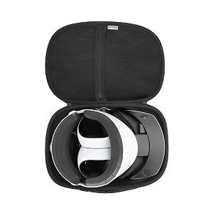 VR Carrying Case Storage Bag for PS VR2 VR Headset Controller Travel Bag Protector Organizer Shock-Absorption Inner Support