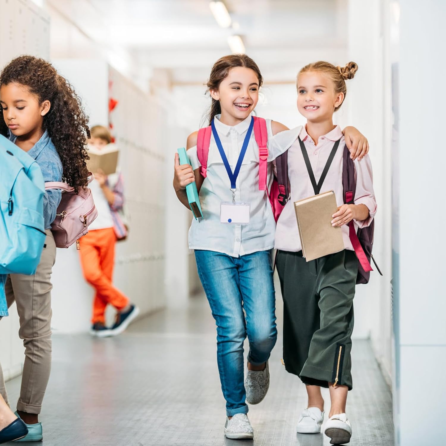 DE 25/50Pack Breakaway Lanyards for Id Badges,Teacher Lanyard with J-Hook Bulk Flat Lanyards for Name tag ID Badge Holder - Image 7