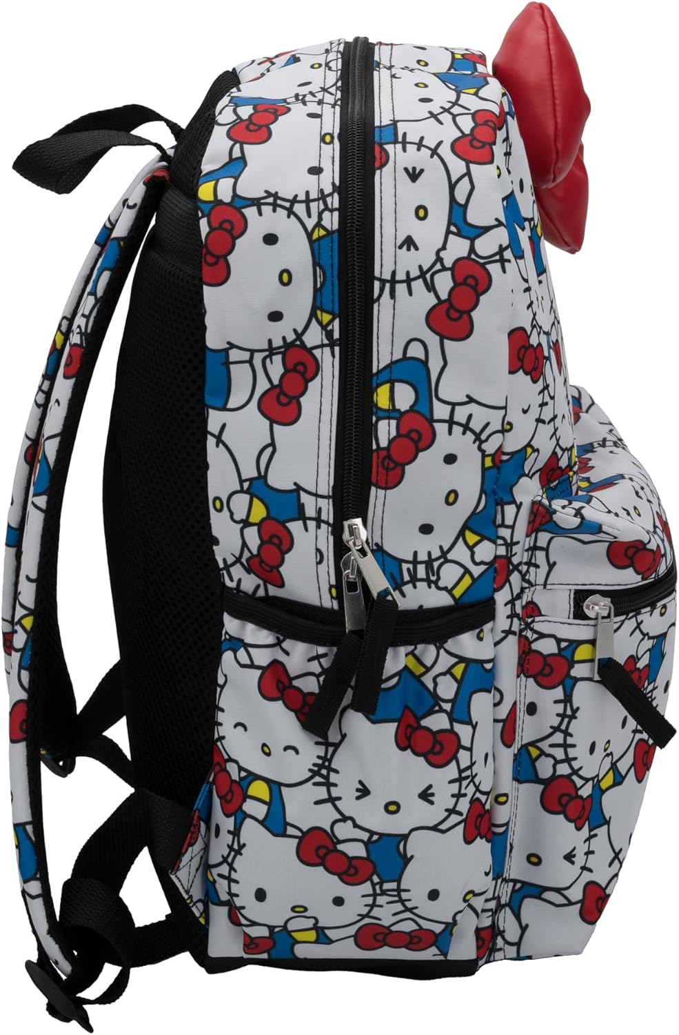 AI ACCESSORY INNOVATIONS Hello Kitty Kawaii Backpack, 16” Allover Print with 3D Iconic Hello Kitty Bow - Image 3