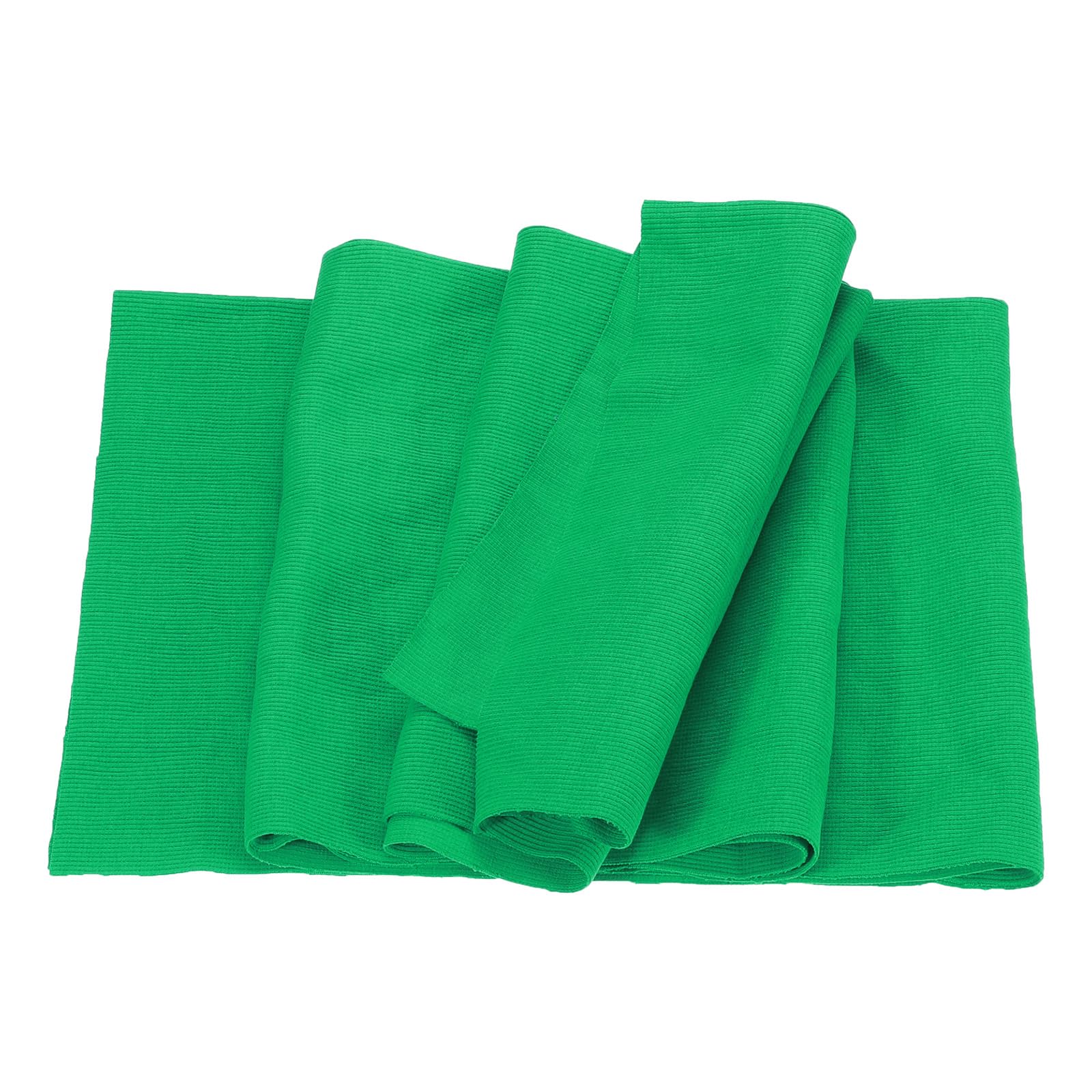 MECCANIXITY 47" Elastic Cuffs Ribbed Trims Cotton Fabric Knit Rib Stretch Tape Cuff Sleeve Waistband for Sewing, 20" Wide Dark Green