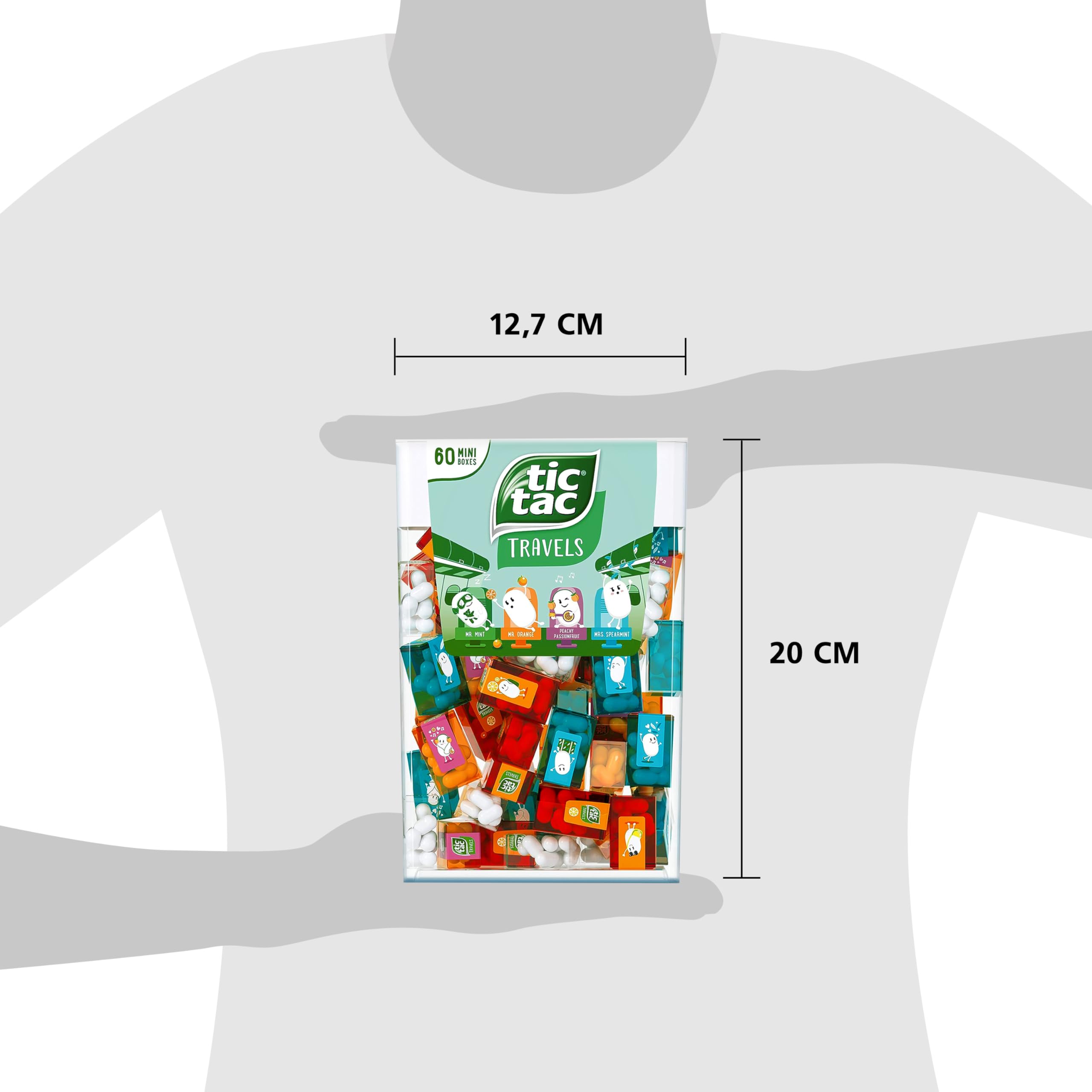 TIC TAC Spender Box with 60 Mini Boxes (Each 3.9 Grams