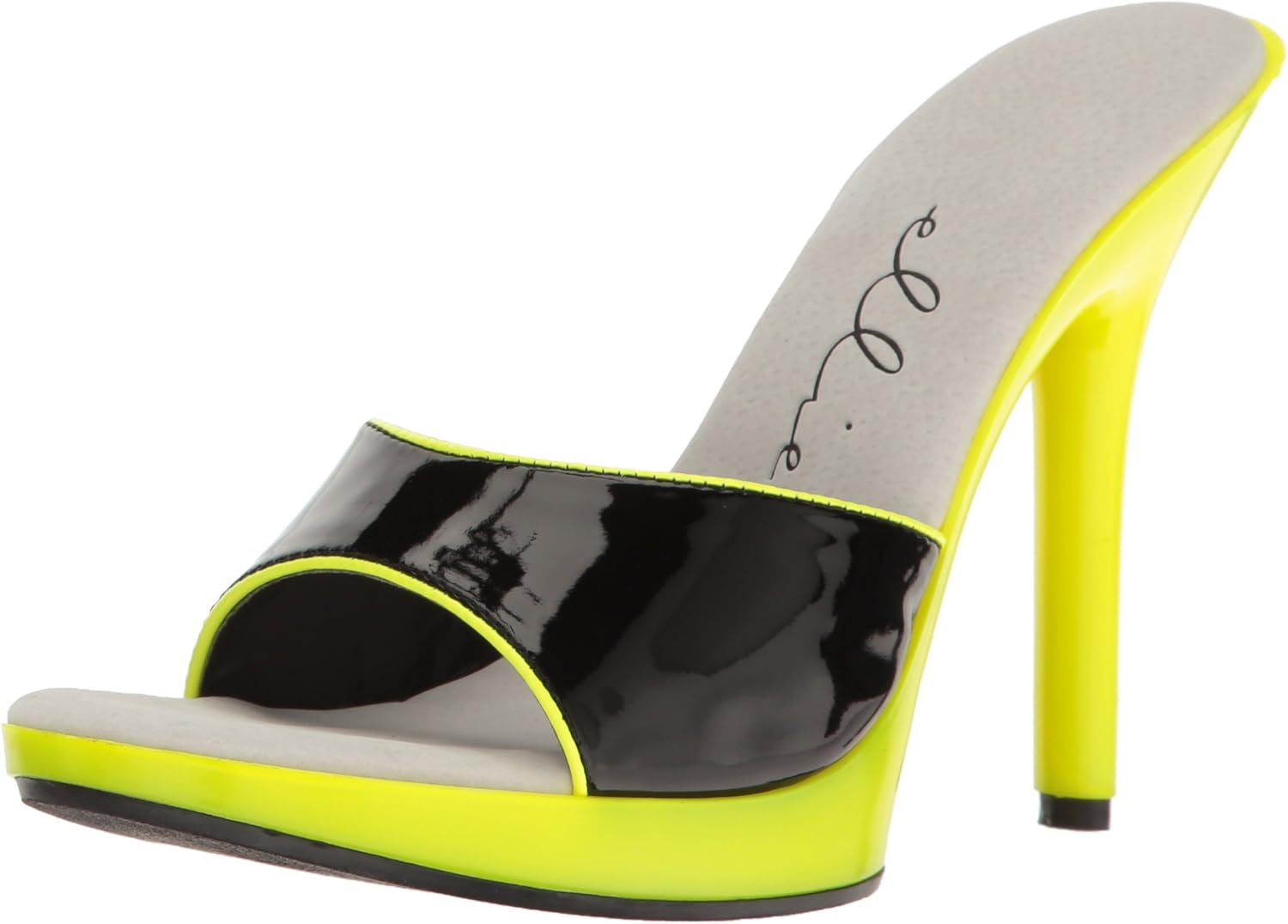 Ellie Shoes Women's 502-bright Heeled Sandal, Yellow, 9 US/9 M US