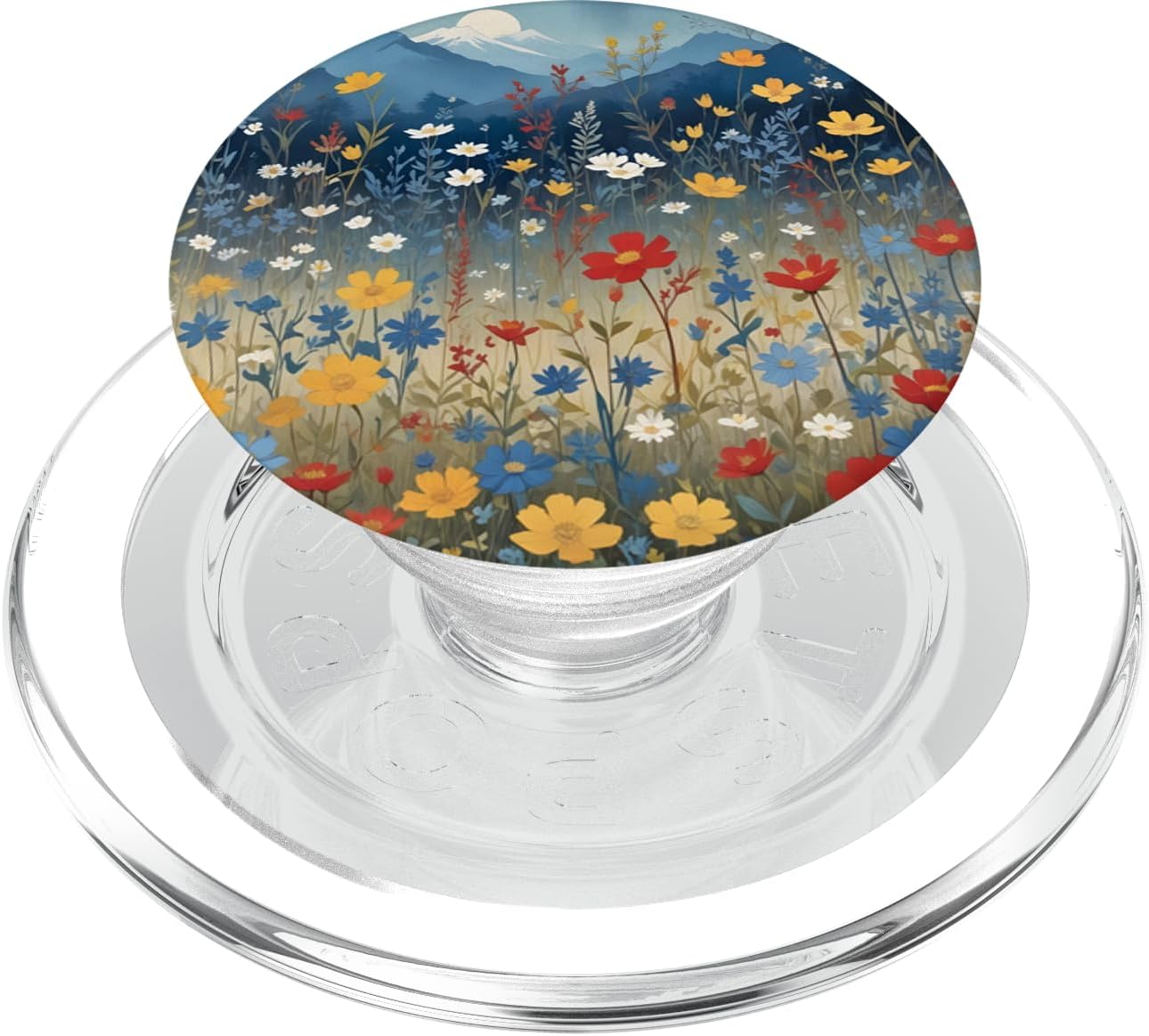 Colorful Flowers Wildflower Floral Pattern PopSockets PopWallet for MagSafe