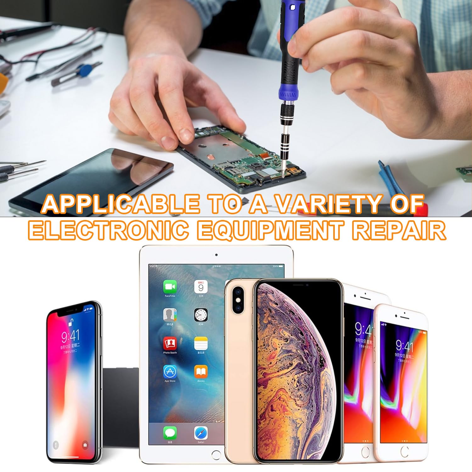Zestaw narzędzi precyzyjnych 142 w 1, zestaw narzędzi precyzyjnych, zestaw narzędzi do naprawy telefonu komórkowego (niebieski)