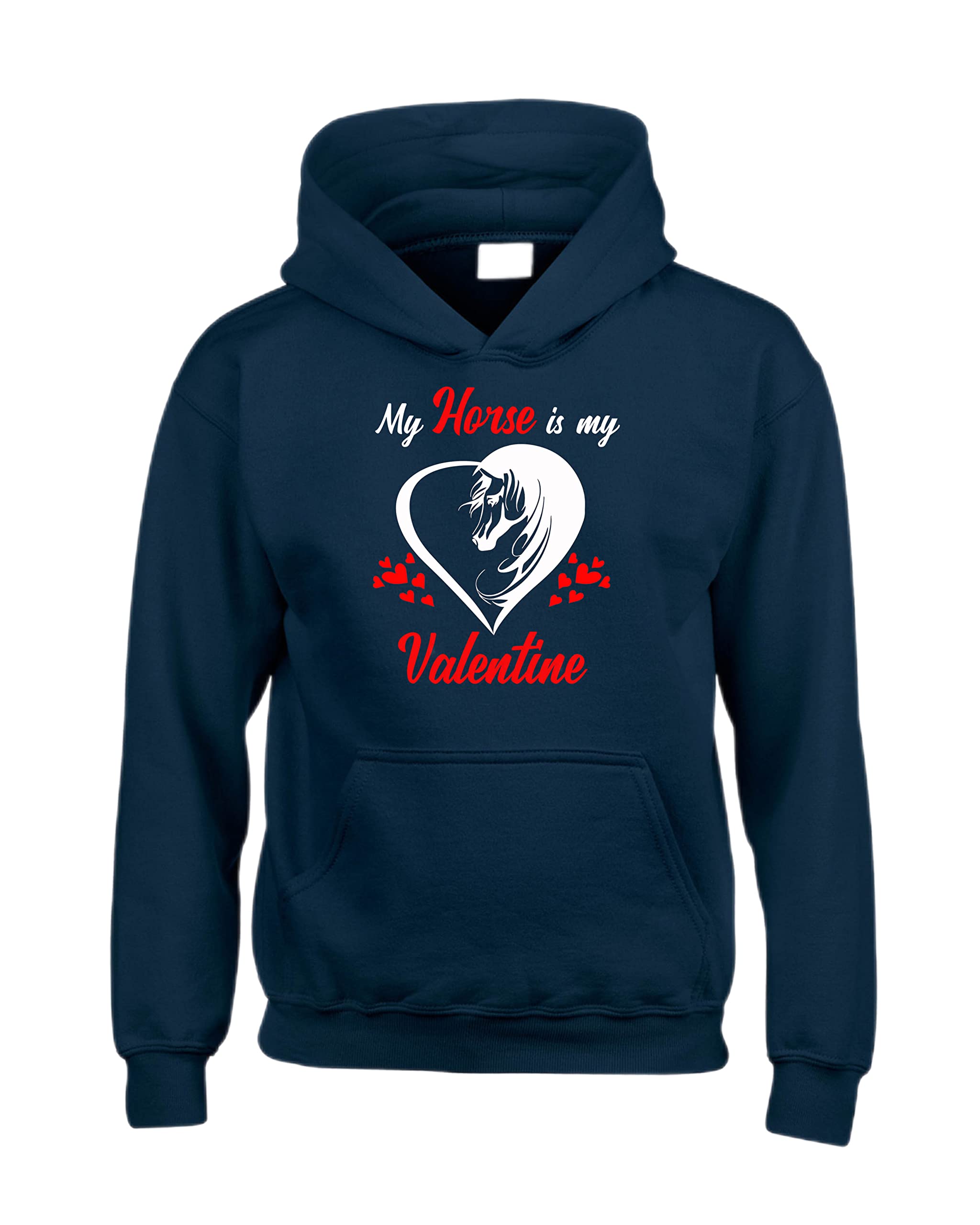 Sweat à capuche bleu marine Edward Sinclair S imprimé rouge